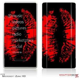  Zune HD Skin   Big Kiss Red on Black by WraptorSkinz 