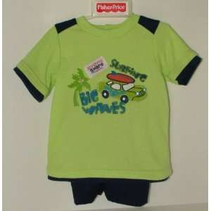 Surfing big Waves By Fisher Price Size 24 Month 2 Piece Shirt And 