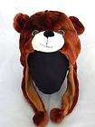 Lion Animal Fluffy Plush Warm Warmer Soft Hat Cap Beanie New  