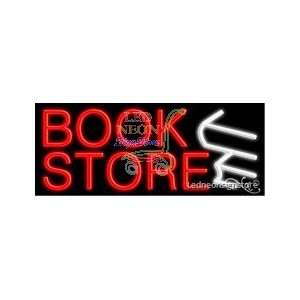 Book Store Logo Neon Sign 13 inch tall x 32 inch wide x 3.5 inch Deep 
