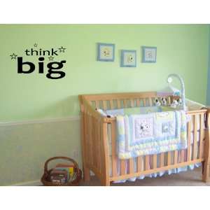  THINK BIG Vinyl wall quotes stickers sayings home art 