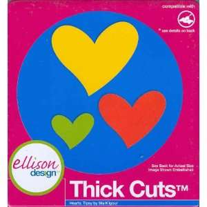  Ellison Sizzix Thick Cuts Tipsy Hearts Die