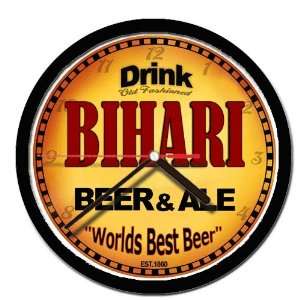  BIHARI beer and ale cerveza wall clock 