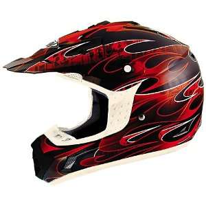  THH TX 12 Flame Black/Red X Large Off Road Helmet 