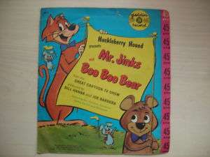 Huckleberry Hound MR. JINKS & BOO BOO BEAR 45rpm 1959  