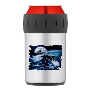  Thermos Can Cooler Koozie Moon Dolphins 