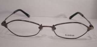 Bebe Eyeglass Women Eyewear Frame Carmen GUNMETAL  