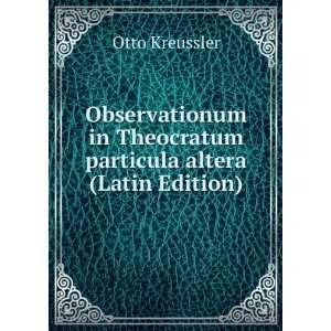  Observationum in Theocratum particula altera (Latin 
