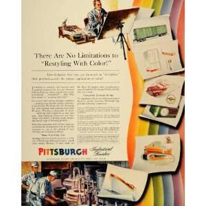  1941 Ad Pittsburgh Color Paint Industrial Finishes 