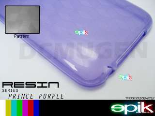 PURPLE Soft Crystal Gel Case iPod iTouch 2G Touch 2nd  