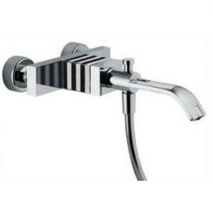   Brushed Nickel Bio Wall Mounted Tub Faucet without Hand Shower S3464 1