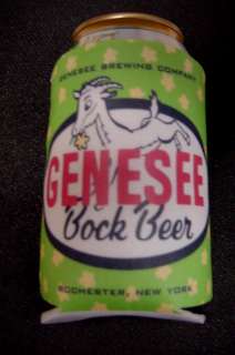 Genesee Bock Beer Can Coolie   Koozie   Set of 2  
