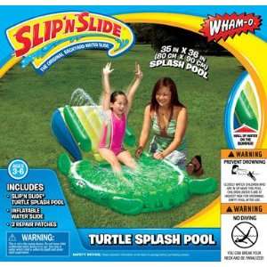   Slip N Slide Turtle Splash Pool Inflatable 35 x 36 Toys & Games