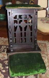 Antique Victorian 1870 Kneeling Prayer Bench Chair  