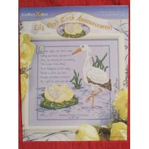   Pond Birth Announcement Counted Cross Stitch Chart 