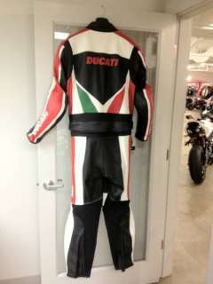 Ducati TRICOLOR TWO PIECE LEATHER SUIT New size US46 EU 56  