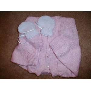  Hand Knitted Baby Sweater Set 
