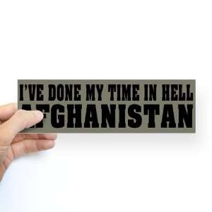  Afghanistan Hell Military Bumper Sticker by  