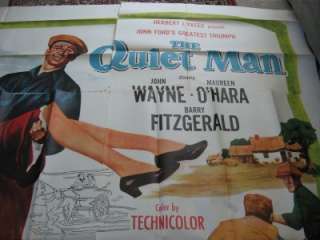 The Quiet Man 1957 ORIGINAL 6 sheet john wayne, ohara  