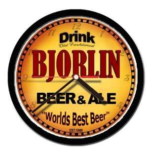  BJORLIN beer and ale cerveza wall clock 