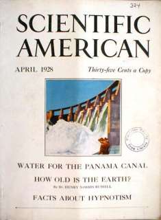 1928 Scientific American Water Panama Canal Complete MG  