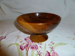   Myrtlewood Footed Bowl, Ralph A Bailey and Co. Bend Oregon.  