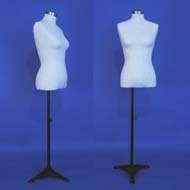 New White Male Mannequin Dress Form with Flexible Arms  