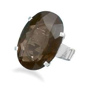  Faceted Smoky Quartz Ring (9) Jewelry