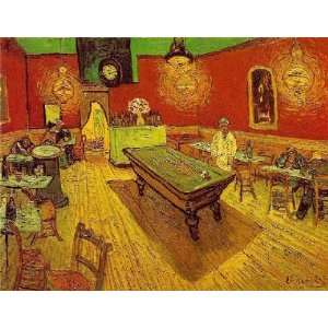   painting name The Night Cafe in the Place Lamartine in Arles, By Gogh