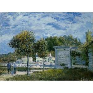  Oil Painting The Watering Place at Marly Alfred Sisley 