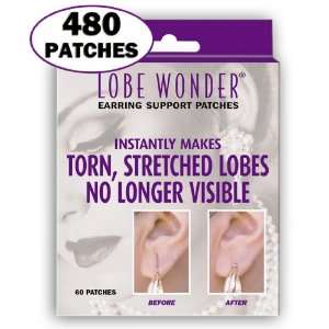  480 Invisible Earring Ear Lobe Support Patches   Provides 