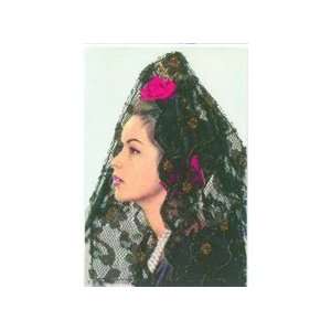  Black Mantilla Postcard