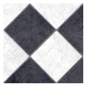   Fiber Floors Lifetime   French Marble Black/White Vinyl Flooring