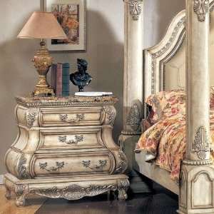  Calidonian Nightstand in Whitewash Furniture & Decor
