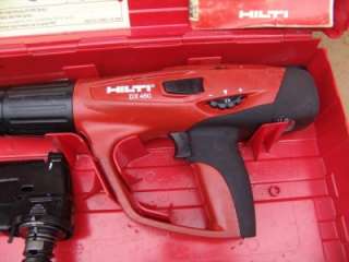 HILTI DX 460 POWDER ACTUATED NAIL STUD GUN HAMMER & MAGAZINE GREAT 