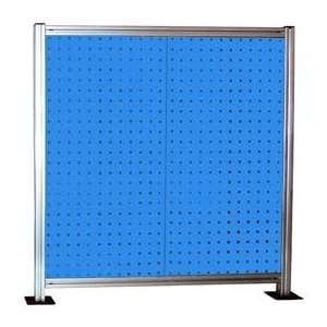  2 Panel Single Sided Bench Mounted Stand   Blue 