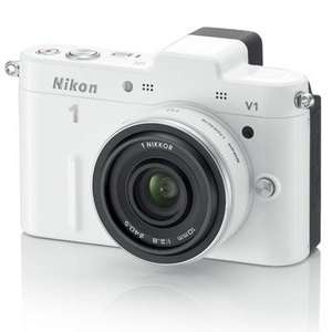 Nikon 1 V1 White 10.1 megapixel Digital Camera with 10 30mm VR Lens 