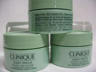 Clinique super rescue antioxidant night moisturizer (  1.5 oz 