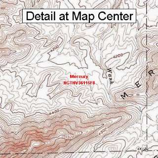  USGS Topographic Quadrangle Map   Mercury, Nevada (Folded 