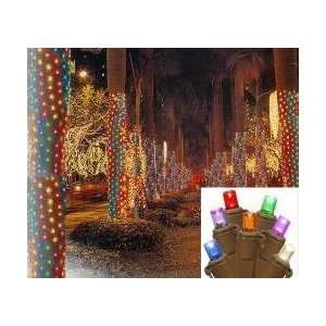  2 x 8 Multi Color LED Christmas Net Style Tree Trunk 
