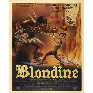  Blondine   Movie Poster   27 x 40