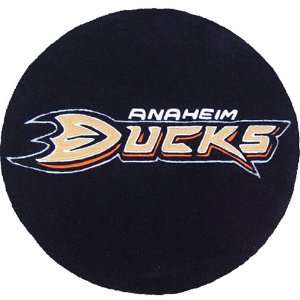   Anglo Oriental Anaheim Ducks Round Logo Floor Rug