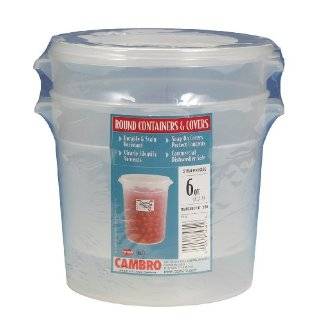   RFS6PPSW2190 6 Quart Round Food Storage Container with Lid, Set of 2