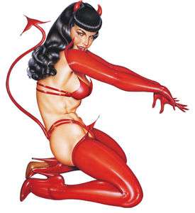 Pin Up Bettie Page Decal   Sticker 6  