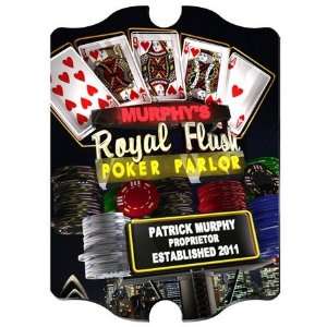  Personalized Marquee Nighttime Royal Flush Vintage Sign 