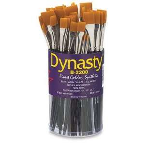 Dynasty Finest Golden Synthetic Flat Brushes   Refill Brush, Each 