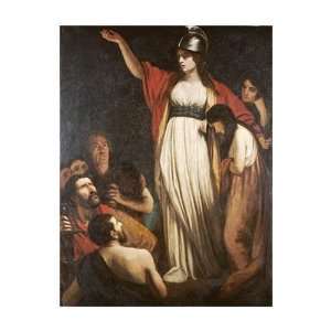  John Opie   Boadicea Haranguing The Britons Giclee Canvas 