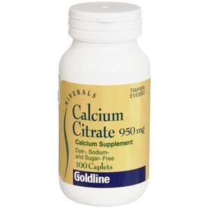  CALCIUM CITRATE CAPLET G/L 100 CAPSULES Health & Personal 