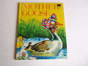 Vintage Wonder Books Mother Goose Childrens Book 1975  