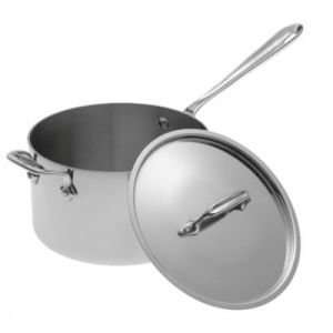  All Clad Stainless Collection Sauce Pan with Lid & Loop 3 
